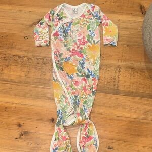 Colorful Floral Kids Footie